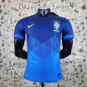 Player Edition Brazil Football Team Away 2021-22 Soccer Jersey